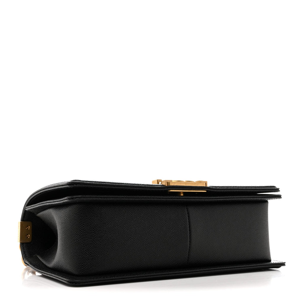 Chanel Caviar Quilted Medium Boy Flap Black