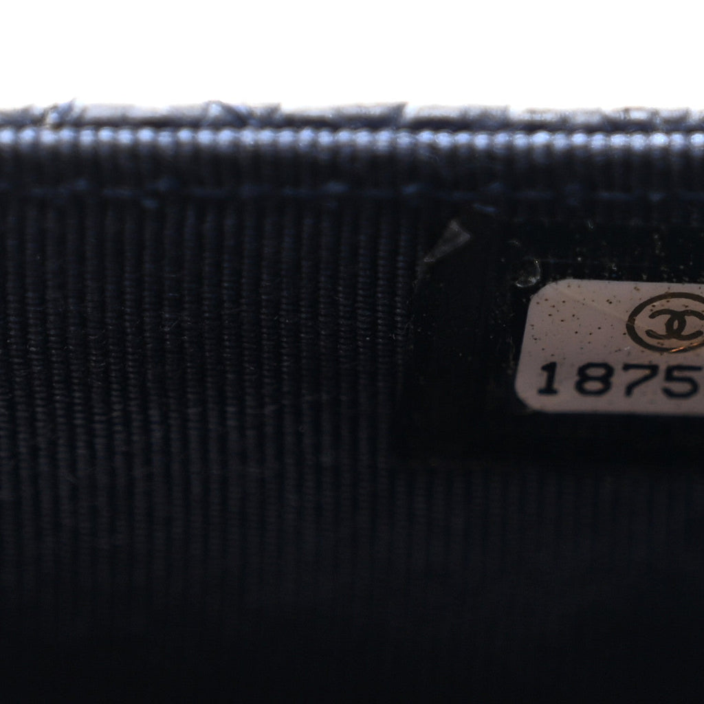 Chanel Caviar Quilted Wallet on Chain WOC Navy Blue