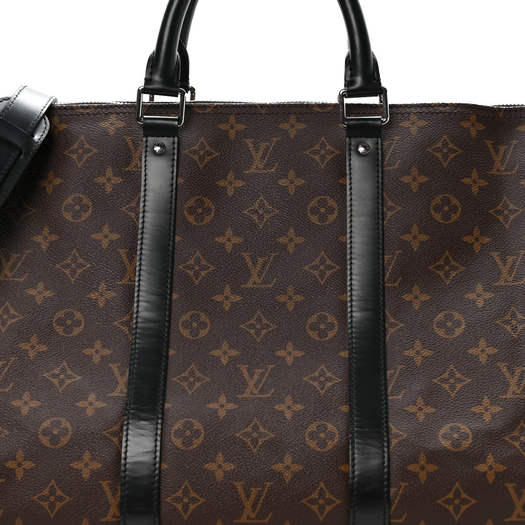 Louis Vuitton Monogram Macassar Keepall Bandouliere 55