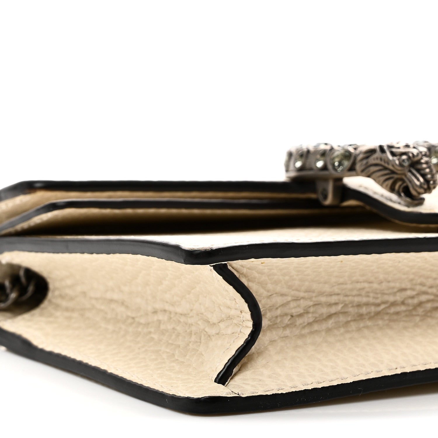 Gucci Dollar Calfskin Crystal Super Mini Dionysus Shoulder Bag Mystic White Black Diamond