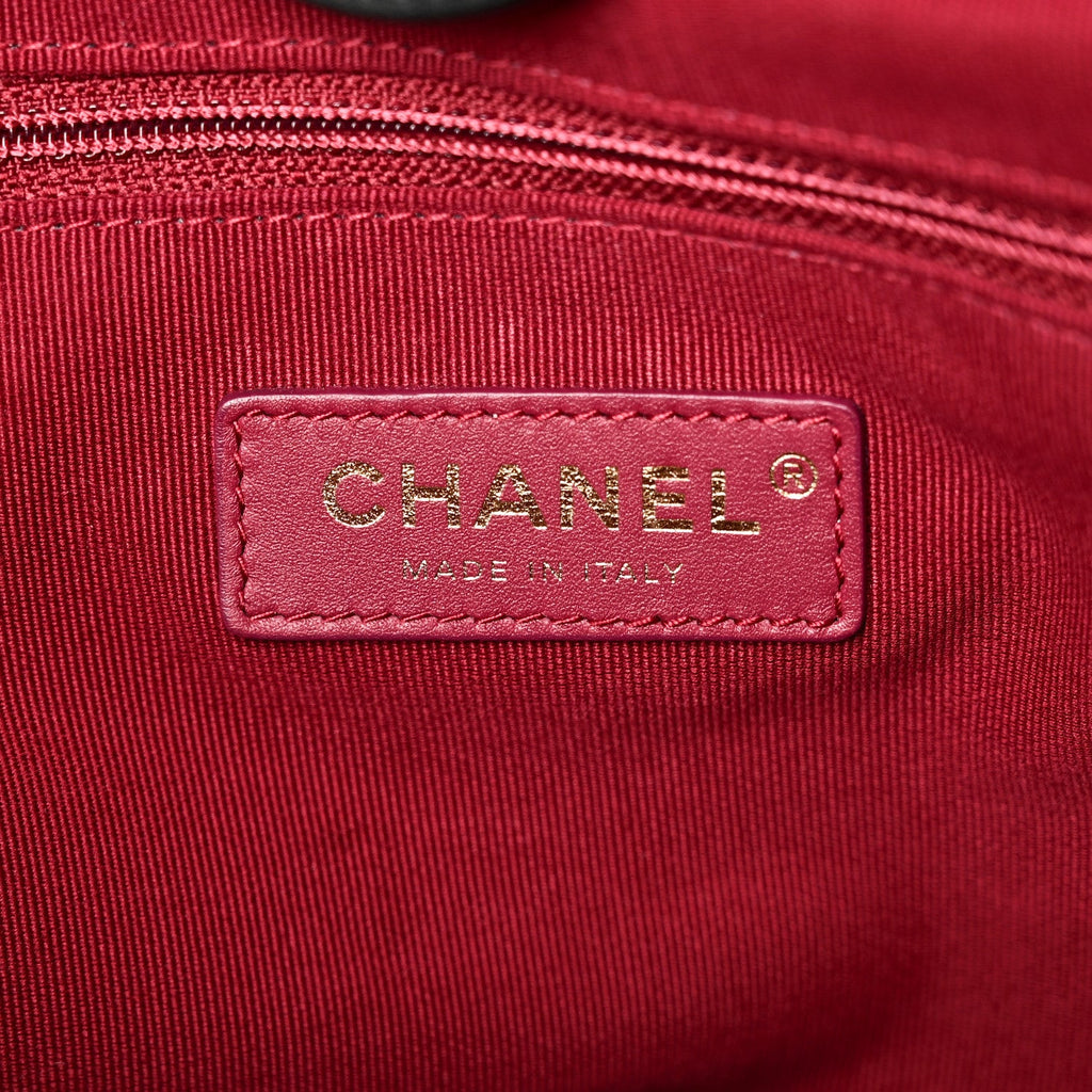 Chanel Calfskin Small Deauville Tote Black