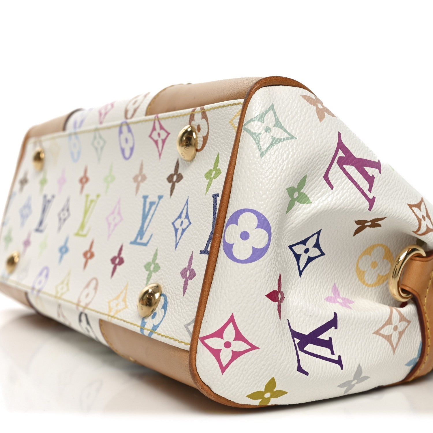 Louis Vuitton Monogram Multicolor Beverly MM White