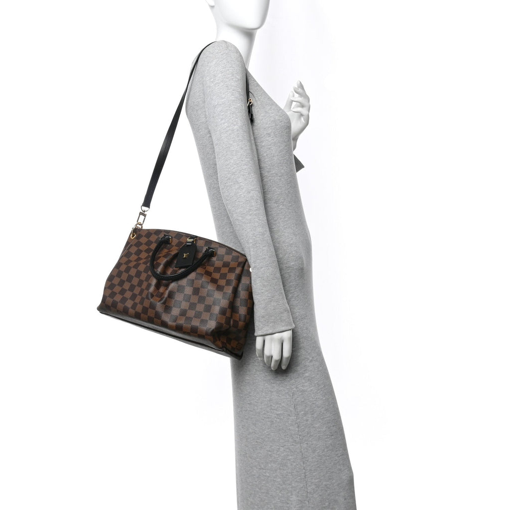 Louis Vuitton Damier Ebene Odeon Tote MM Black