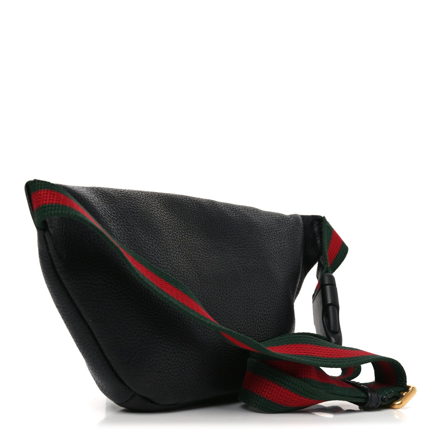 Gucci Grained Calfskin Small Logo Belt Bag Black