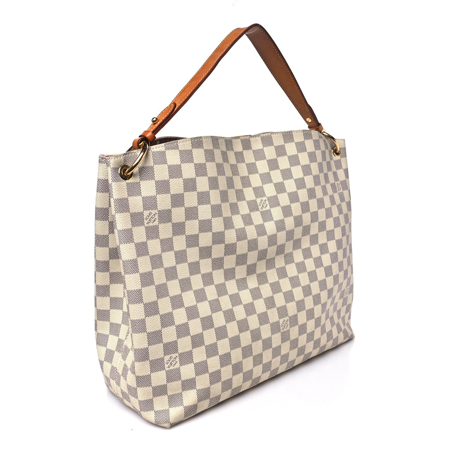Louis Vuitton Damier Azur Graceful MM Rose Ballerine