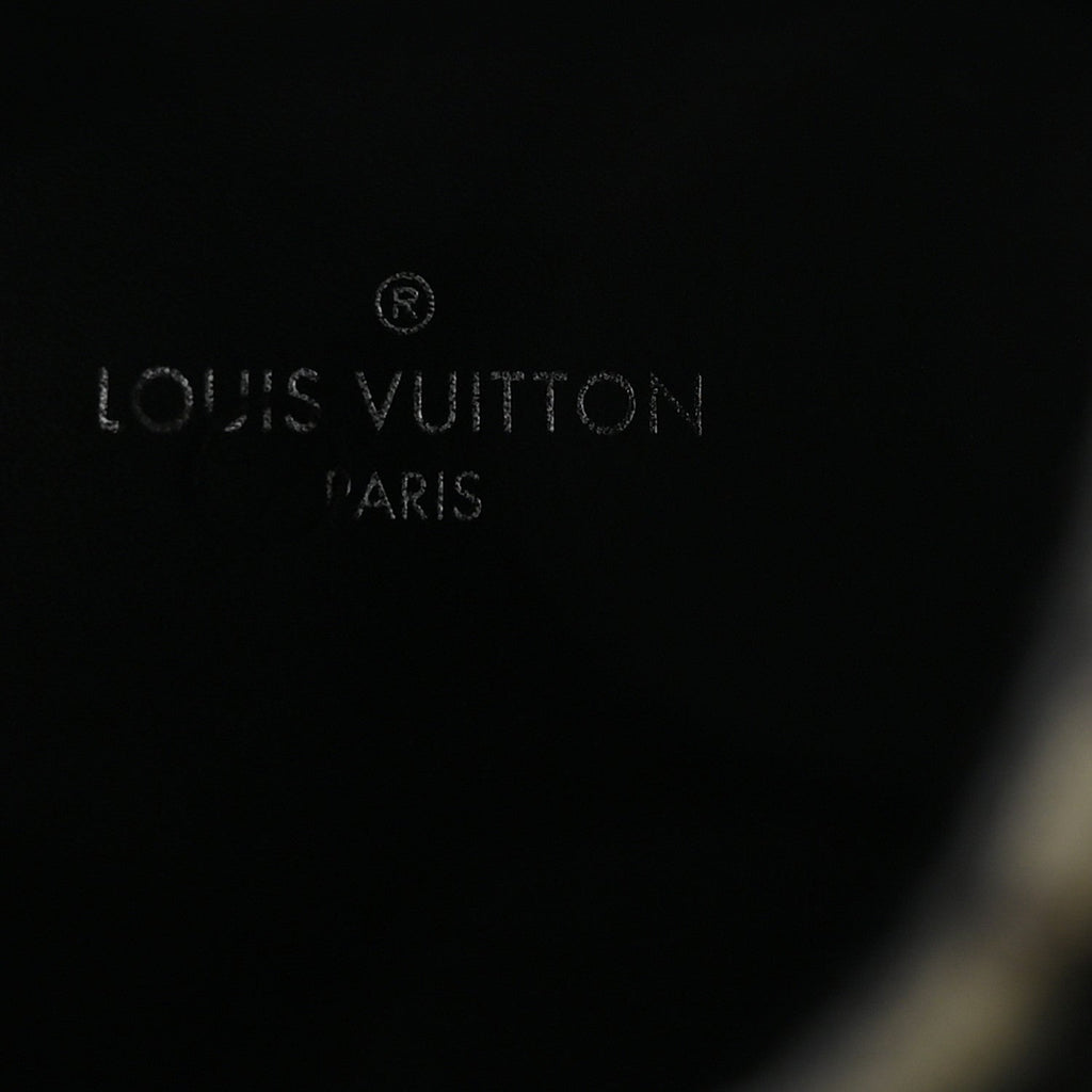 Louis Vuitton Suede Monogram Laureate Platform Desert Boots 37 Kaki Black