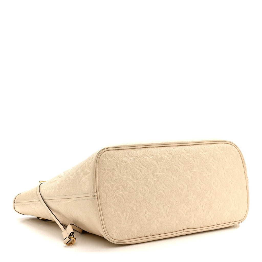 Louis Vuitton Empreinte Monogram Giant Neverfull MM Cream