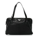 Prada Nappa Pocket Satchel Black