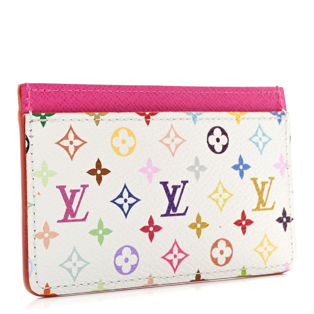 Louis Vuitton LV X TM Monogram Multicolor Card Holder Kawaii Pink