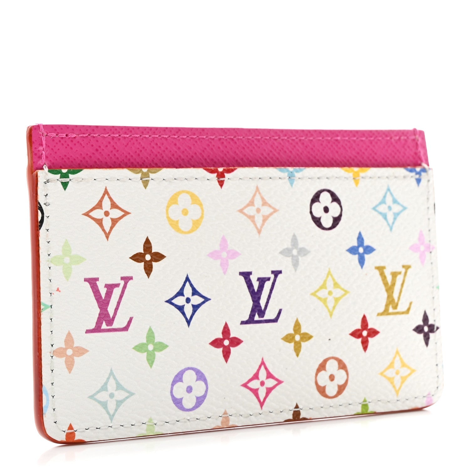 Louis Vuitton LV X TM Monogram Multicolor Card Holder Kawaii Pink