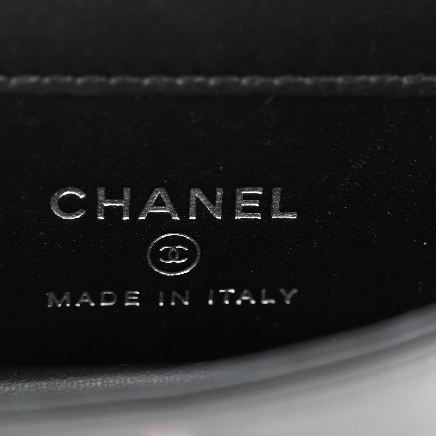 Chanel Lambskin Crystal Quilted Mini Chain Belt Bag Black