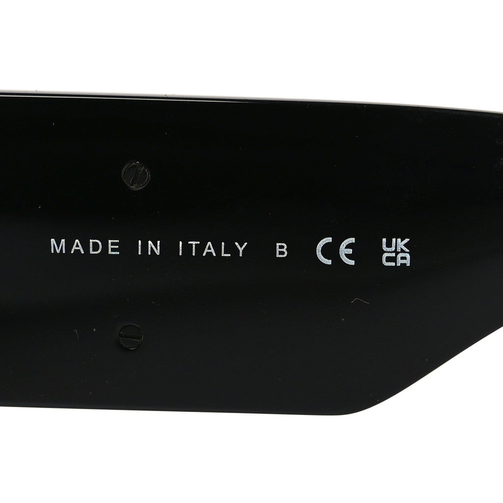 Acetate Crystal CC Shield Sunglasses 5466-B Black