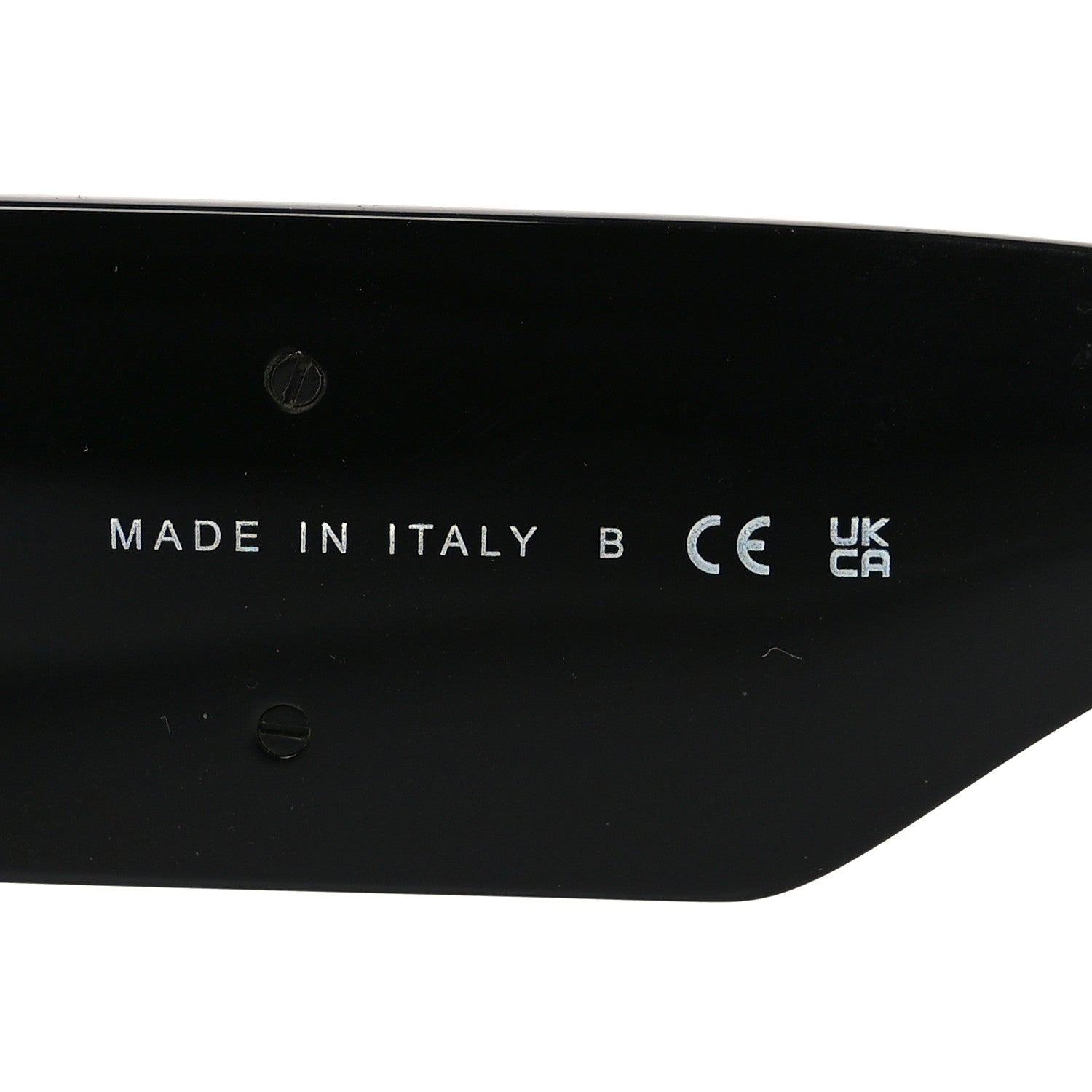 Acetate Crystal CC Shield Sunglasses 5466-B Black