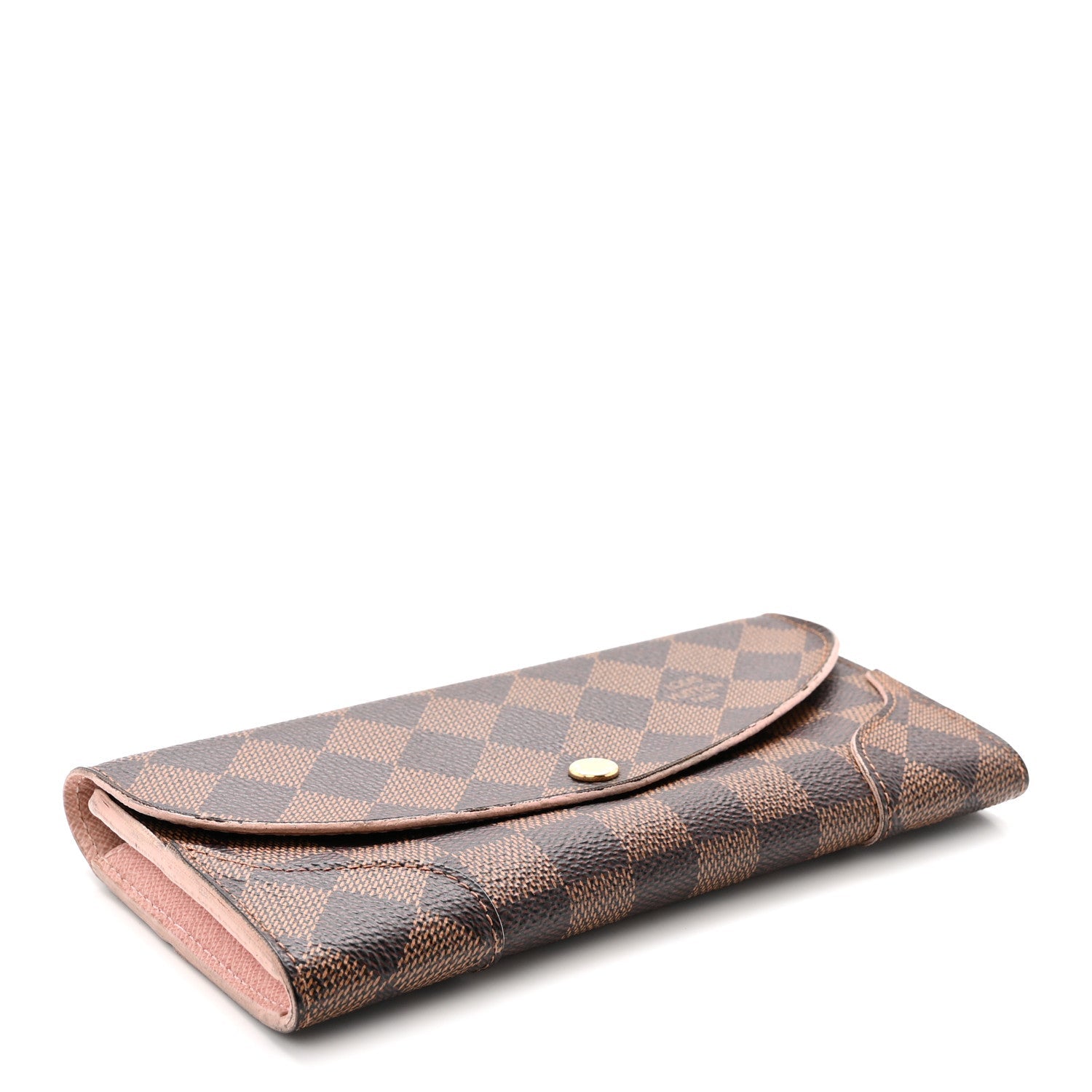 Louis Vuitton Damier Ebene Caissa Wallet Rose Ballerine