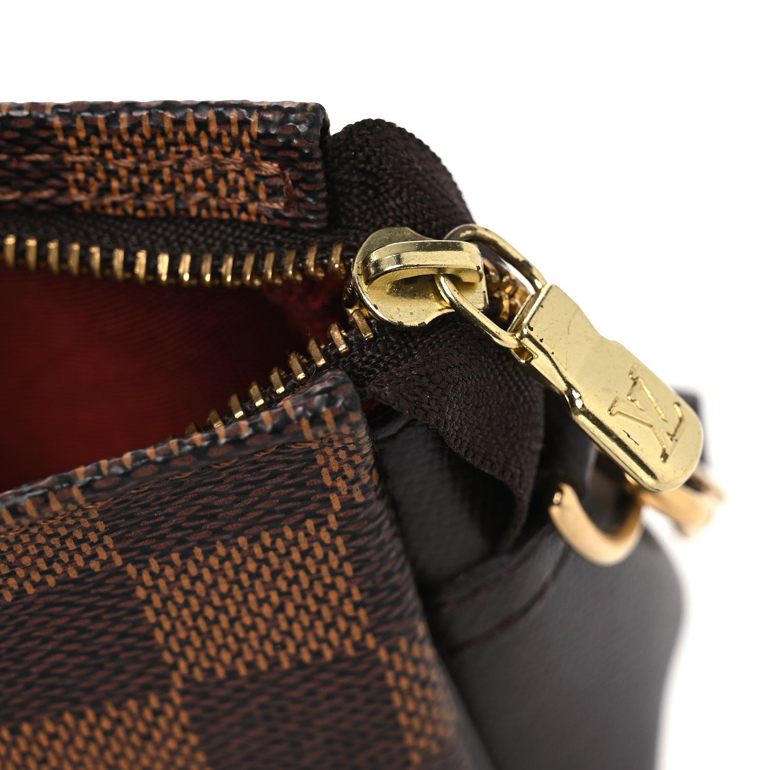Louis Vuitton Damier Ebene Trousse Make Up Bag Pochette