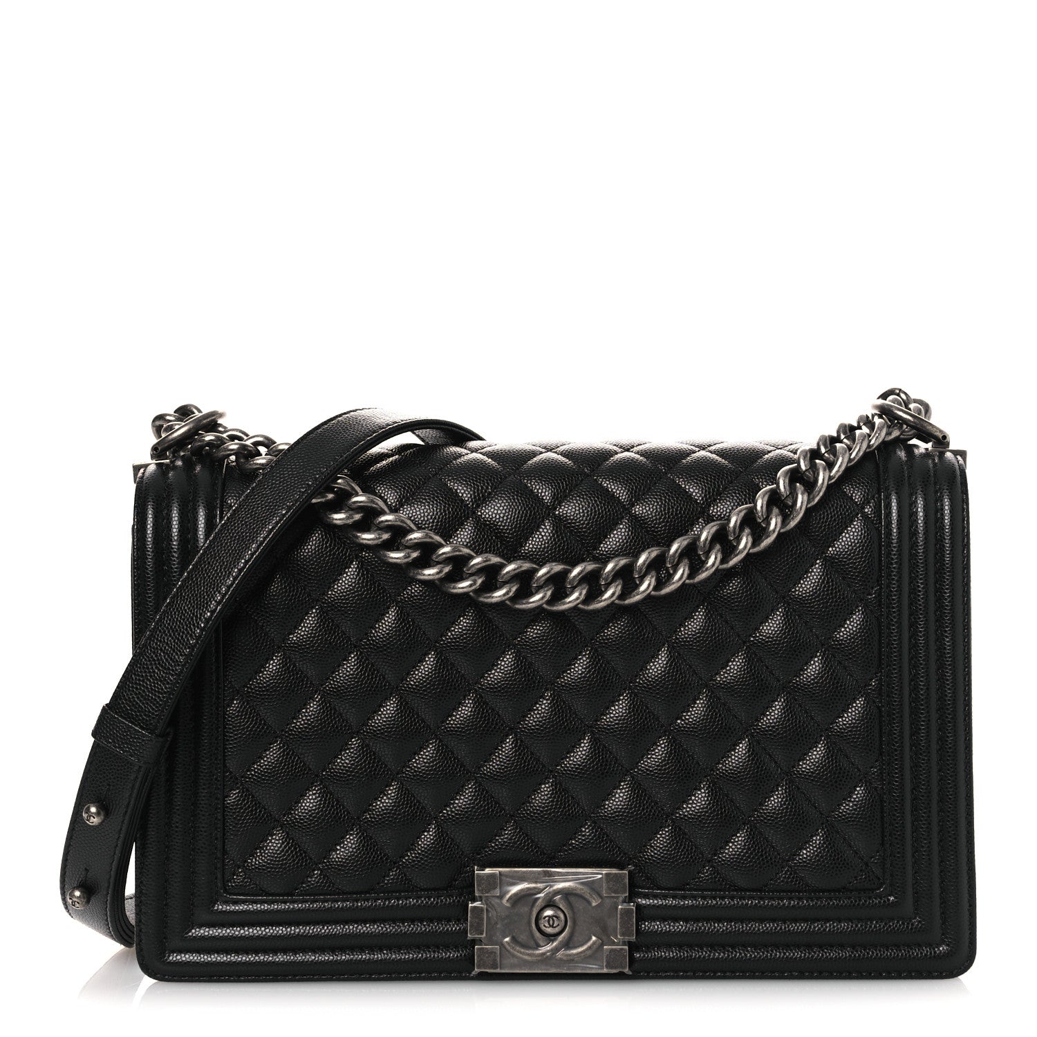 Chanel Caviar Quilted New Medium Boy Flap Black
