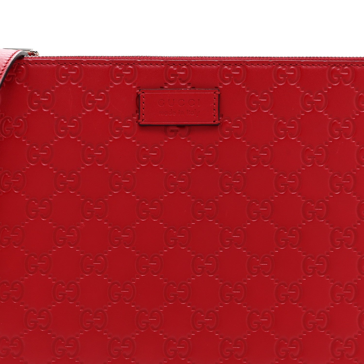 Gucci Guccissima Signature Messenger Bag Hibiscus Red