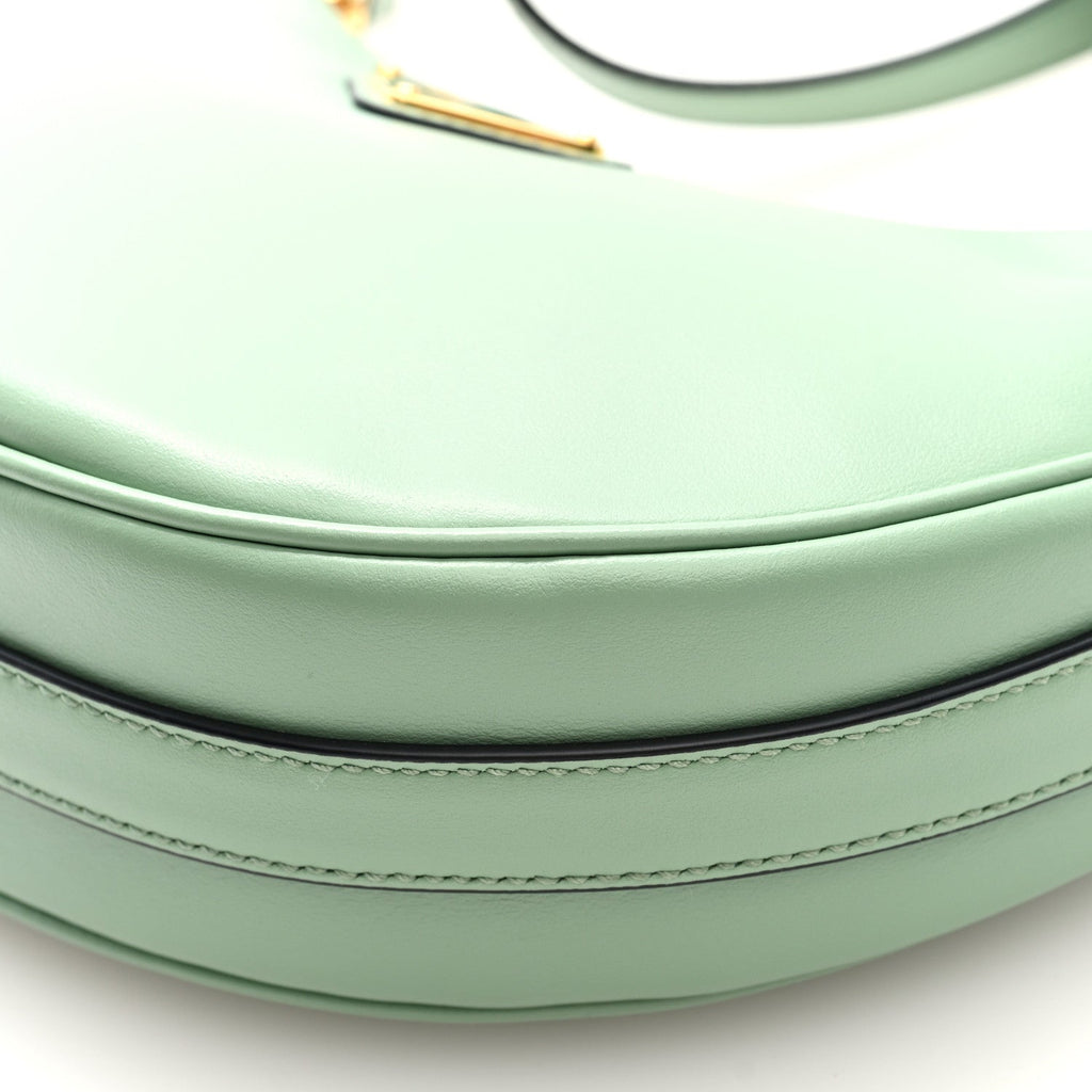 Prada Soft Calfskin Arque Shoulder Bag Green