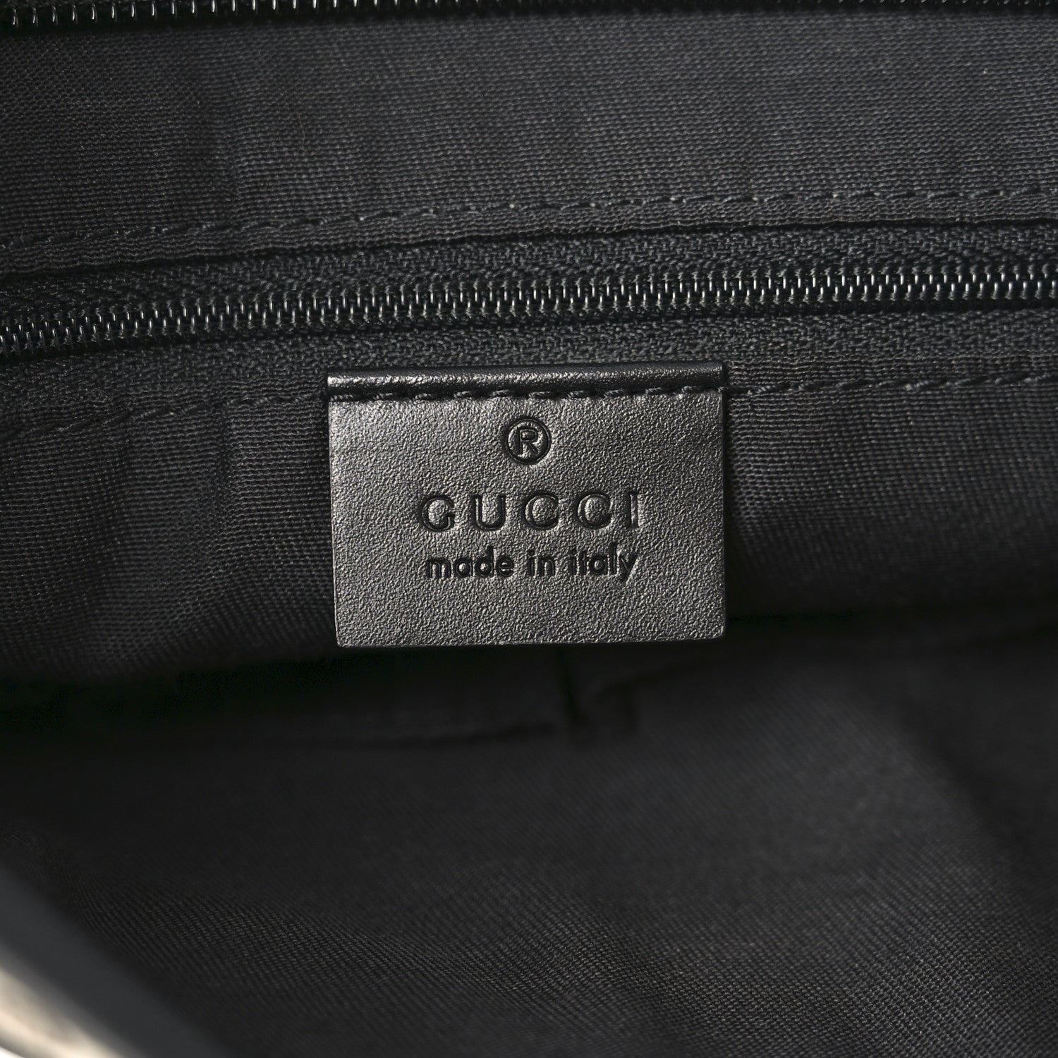 Gucci GG Monogram Web Flat Messenger Bag Black