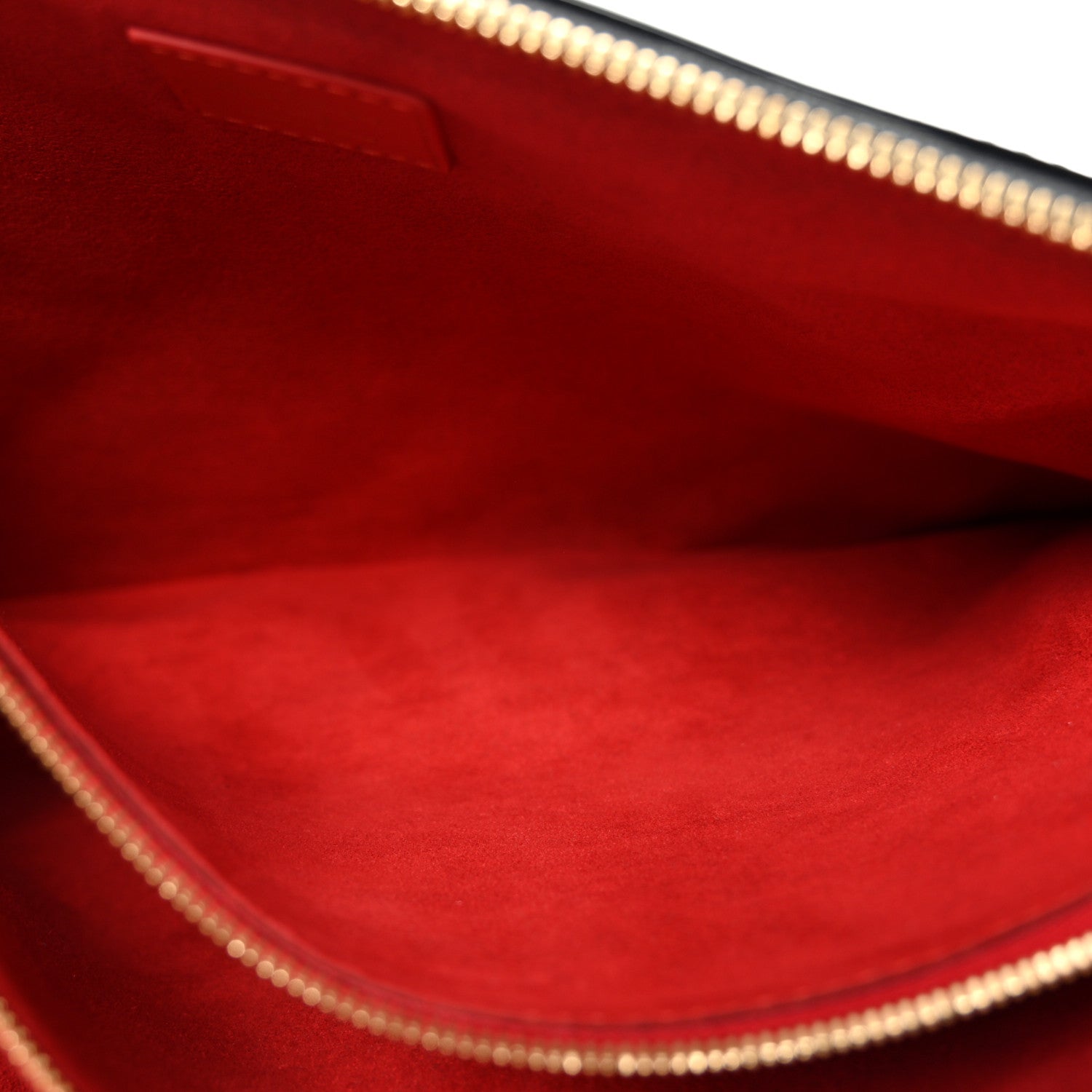 Louis Vuitton Patent Embossed Monogram Lambskin Coussin MM Black Red