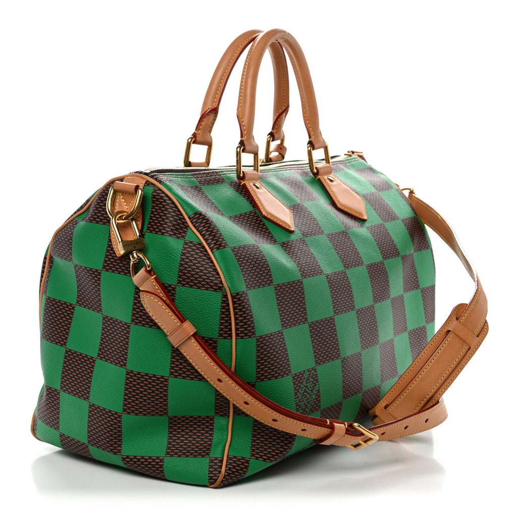 Louis Vuitton Damier Pop Speedy Bandouliere 40 Green