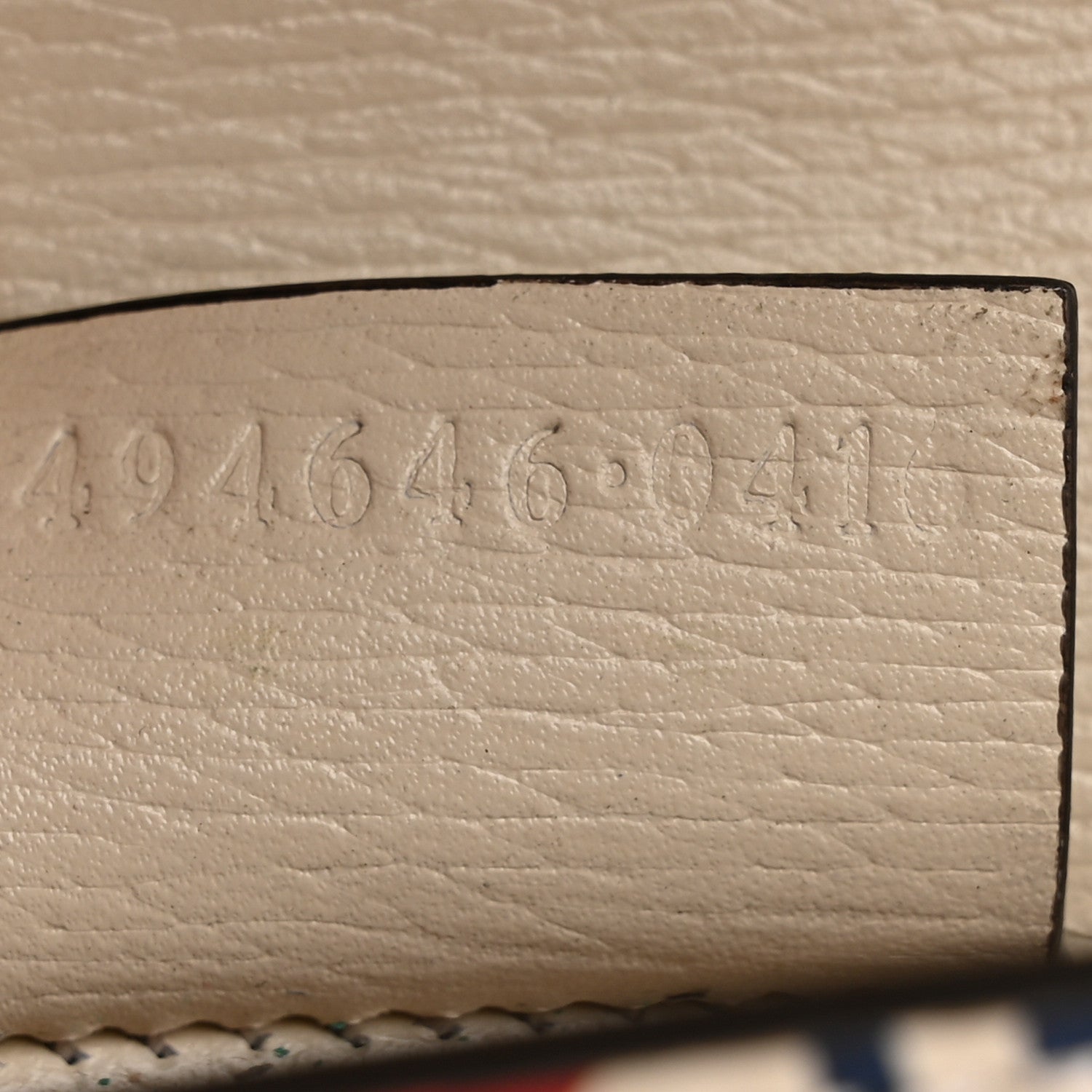Gucci Textured Calfskin Valentine's Day Super Mini Sylvie Chain Shoulder Bag Ivory
