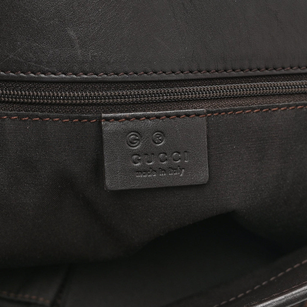 Gucci Monogram Large Eclipse Tote Dark Brown