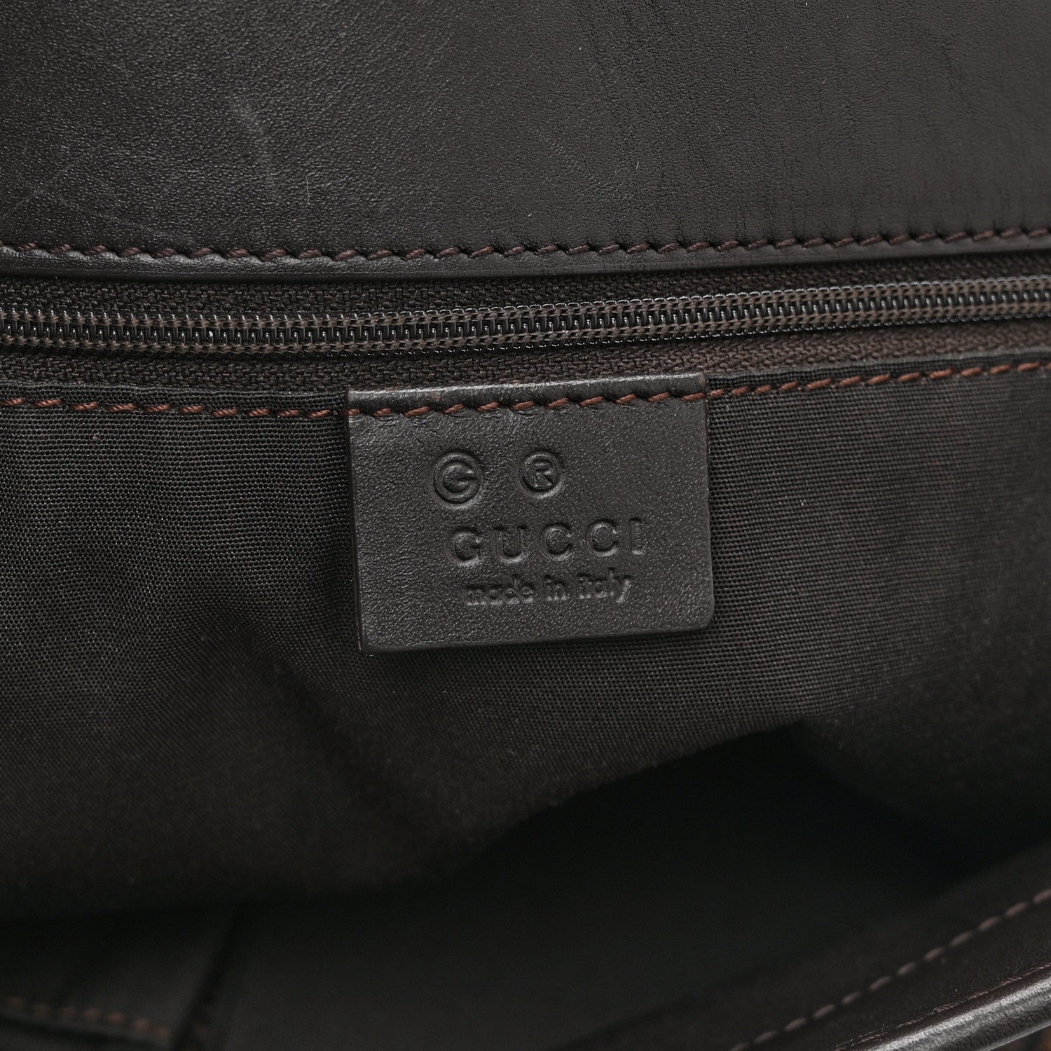 Gucci Monogram Large Eclipse Tote Dark Brown