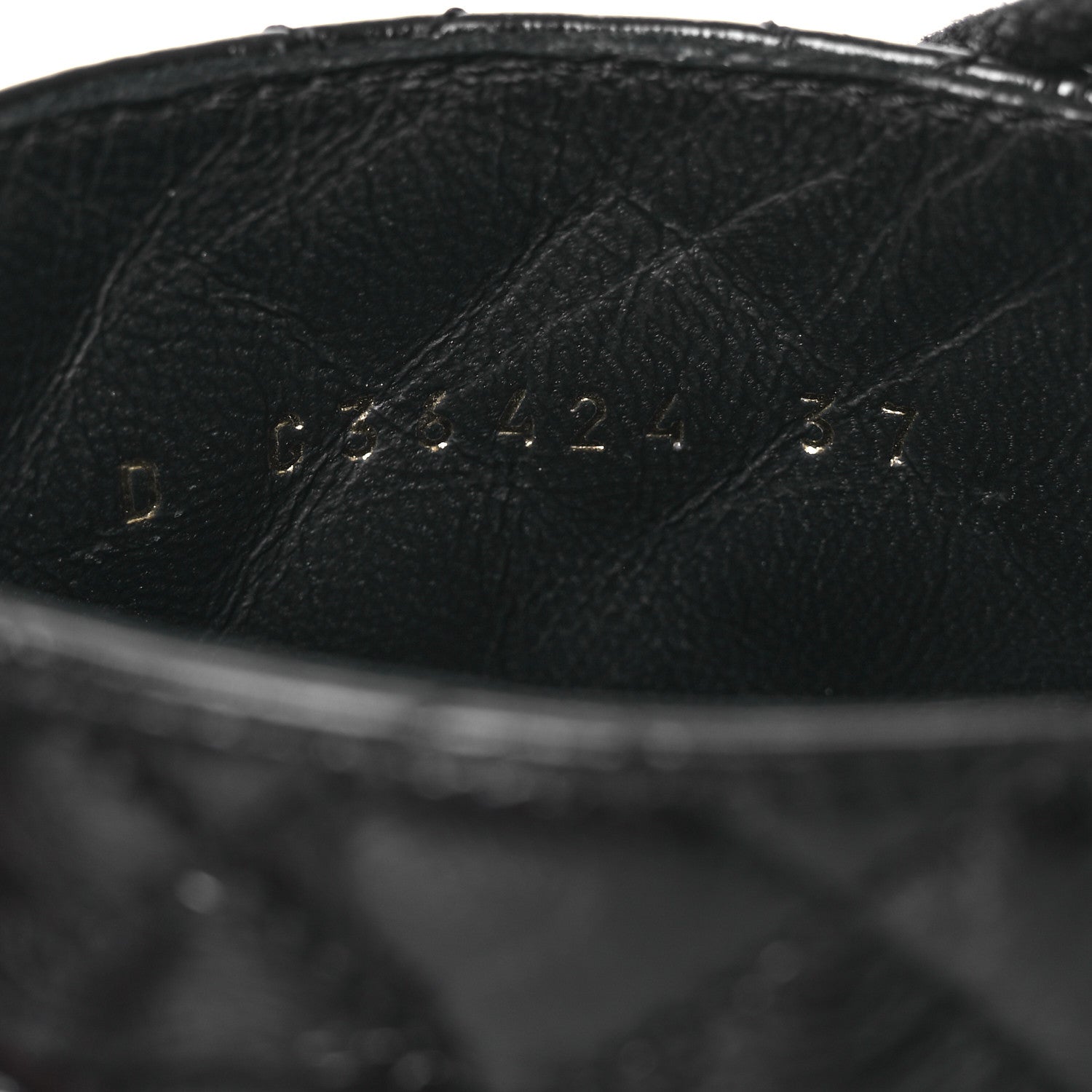 Chanel Shiny Calfskin Quilted Lace Up Combat Boots 37 Black