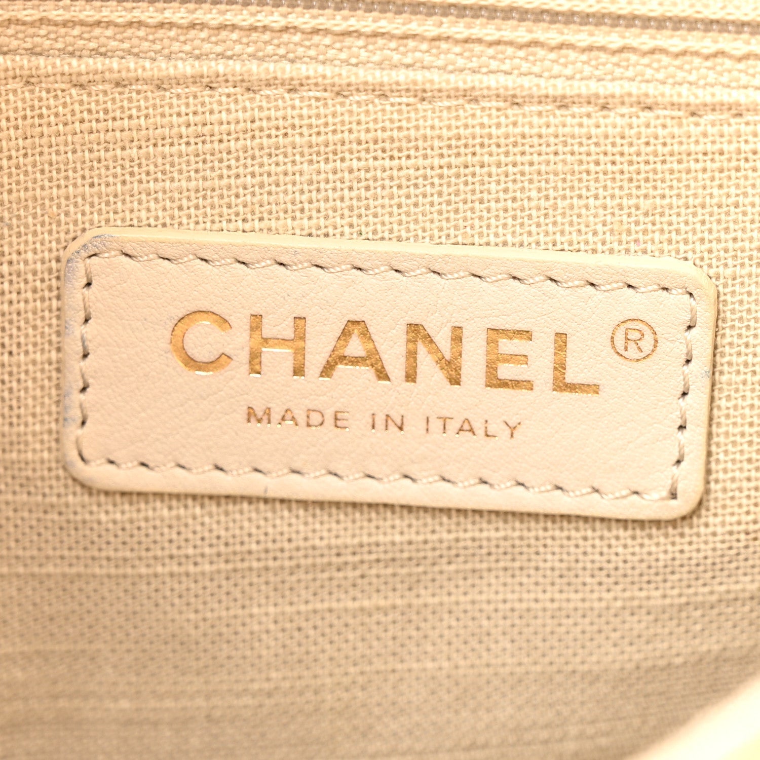 Chanel Mixed Fibers Small Deauville Tote Yellow