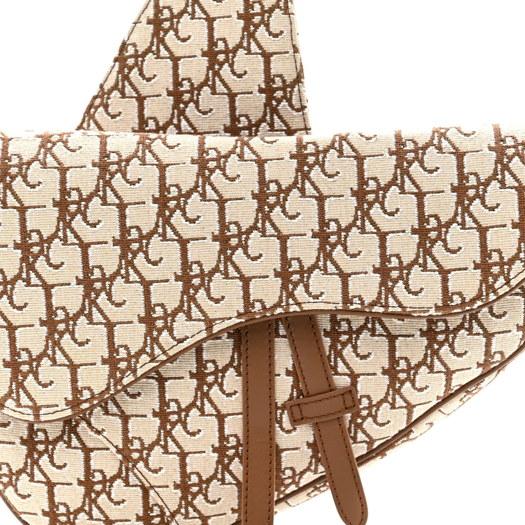 Christian Dior X CACTUS JACK Oblique Saddle Bag Coffee