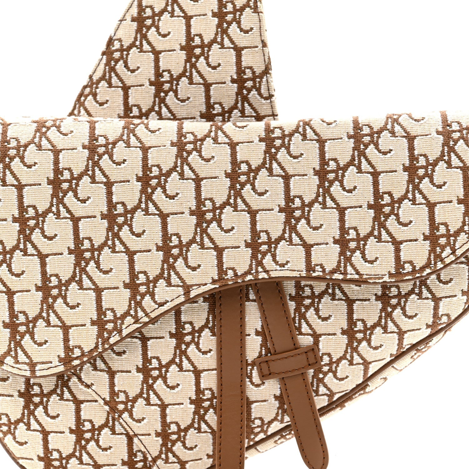 Christian Dior X CACTUS JACK Oblique Saddle Bag Coffee