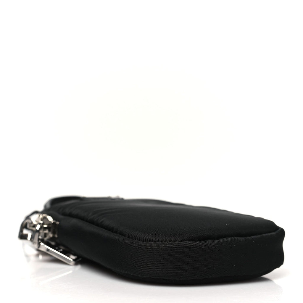 Prada Tessuto Nylon Pocket Mini Bag Black