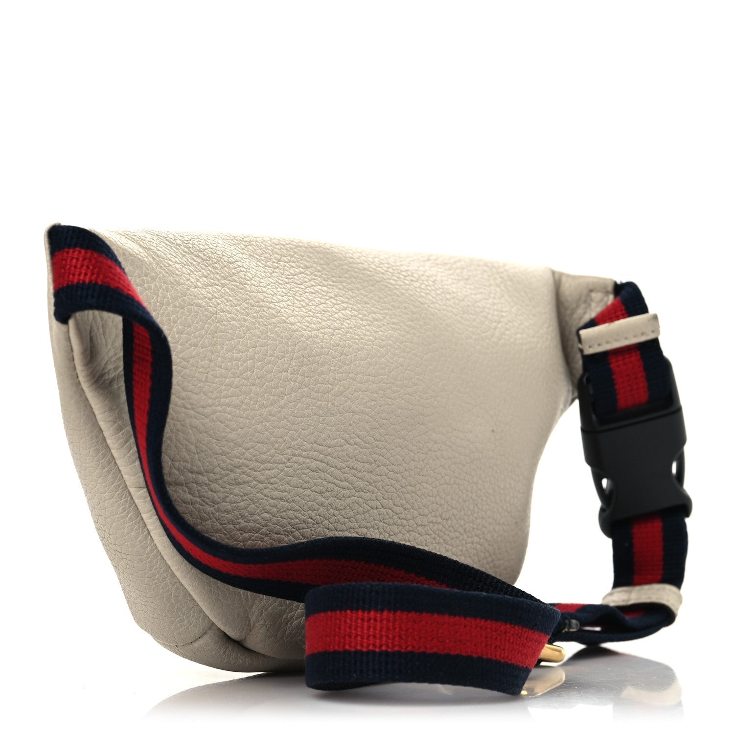 Gucci Grained Calfskin Small Logo Belt Bag White