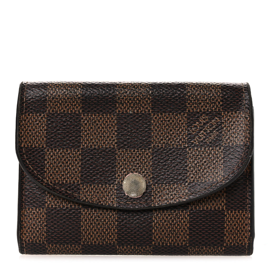 Louis Vuitton Damier Ebene Rosalie Coin Purse Rose Ballerine