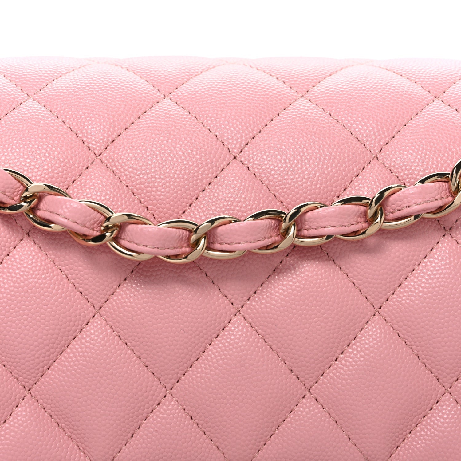 Chanel Caviar Quilted Jumbo Double Flap Pink