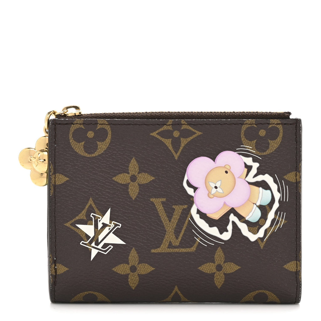 Louis Vuitton Monogram Snow Show Lisa Wallet Azur Frost