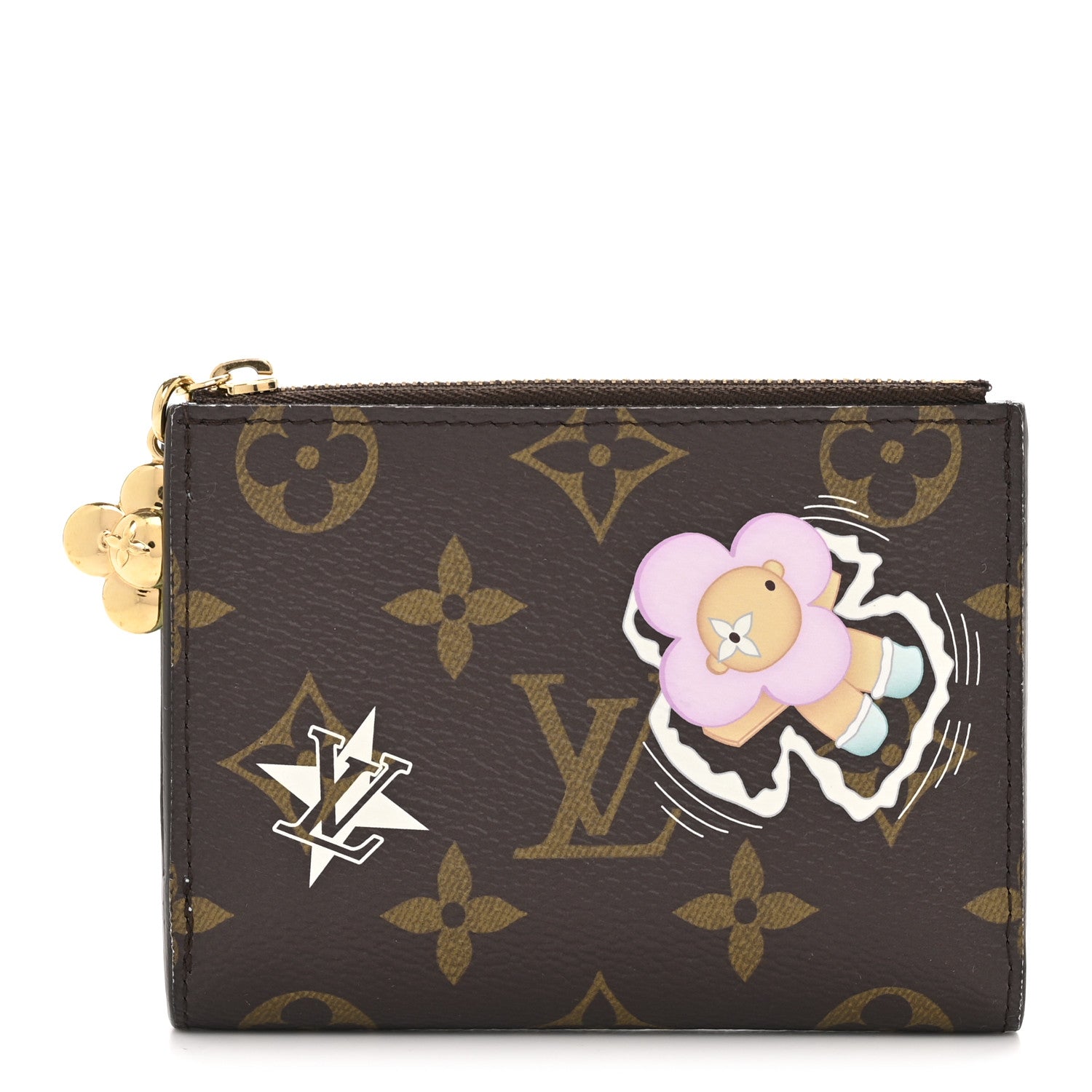 Louis Vuitton Monogram Snow Show Lisa Wallet Azur Frost