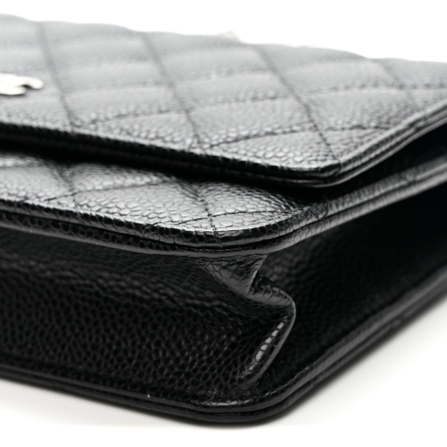 Chanel Caviar Quilted Wallet on Chain WOC Black
