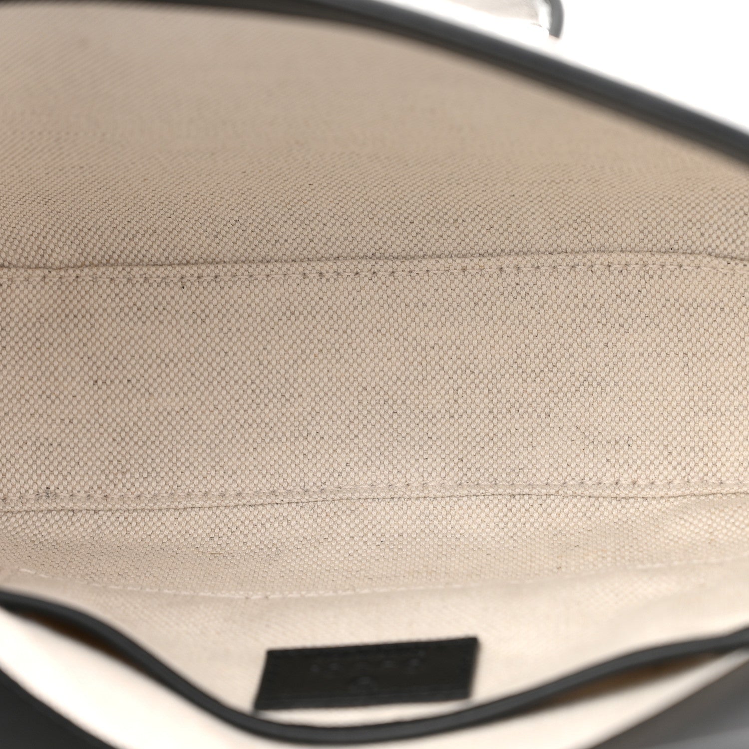 Gucci GG Supreme Monogram Horsebit 1955 Soft Small Shoulder Bag Beige Black