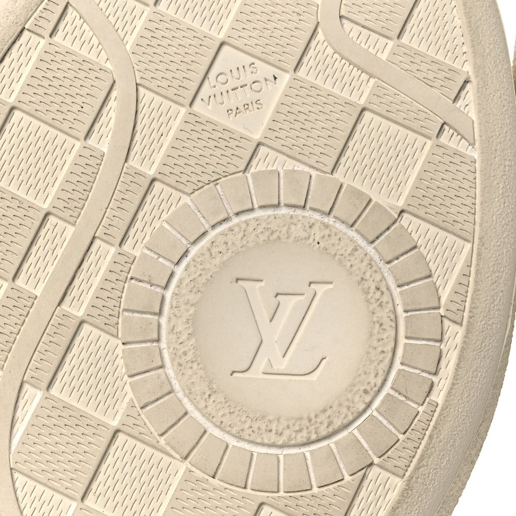 Louis Vuitton Canvas Calfskin Monogram LV Groovy Platform Sneakers 39 Beige
