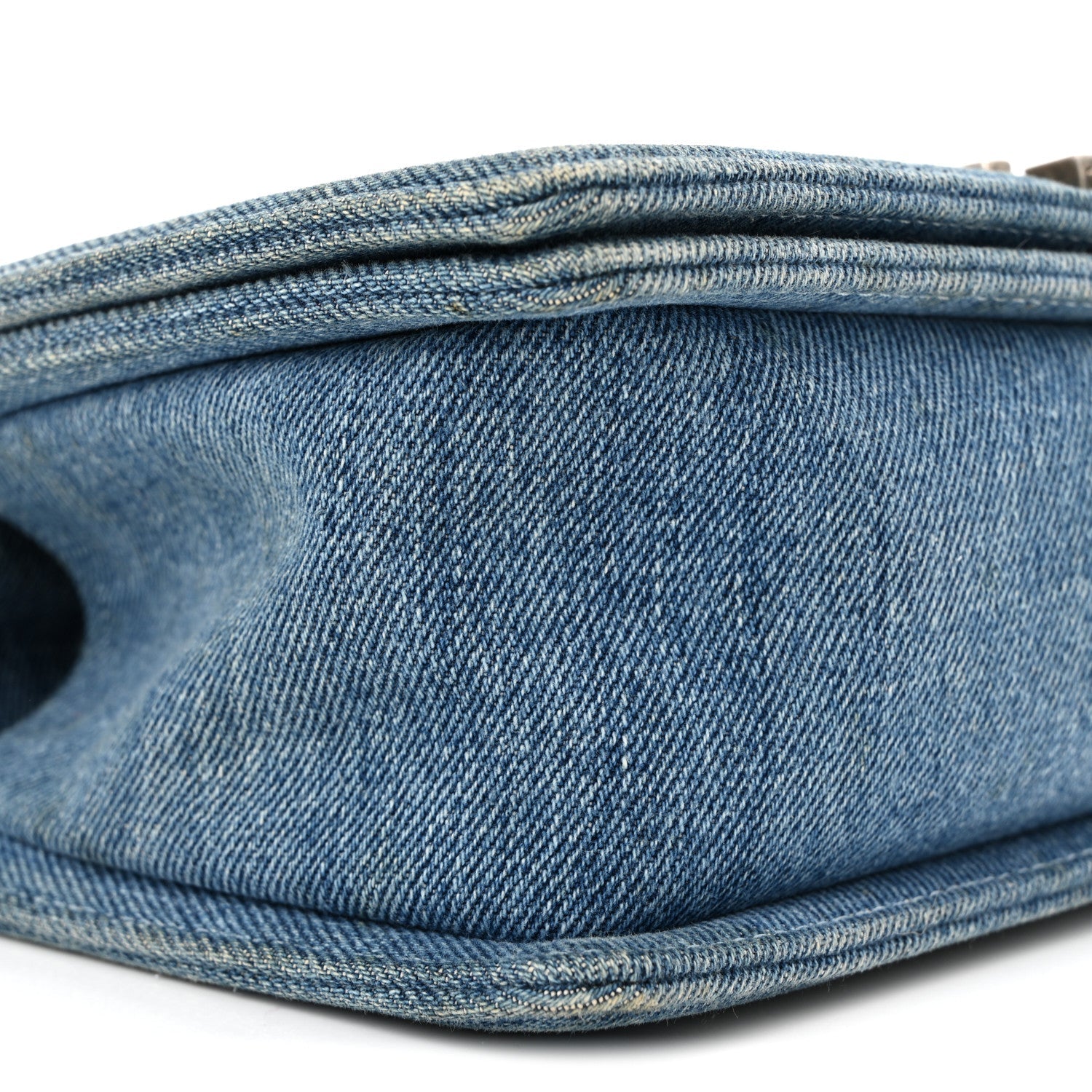 Chanel Denim Quilted Medium Boy Flap Blue