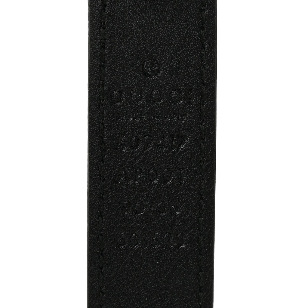 Gucci Calfskin Double G 20mm Belt 90 36 Black