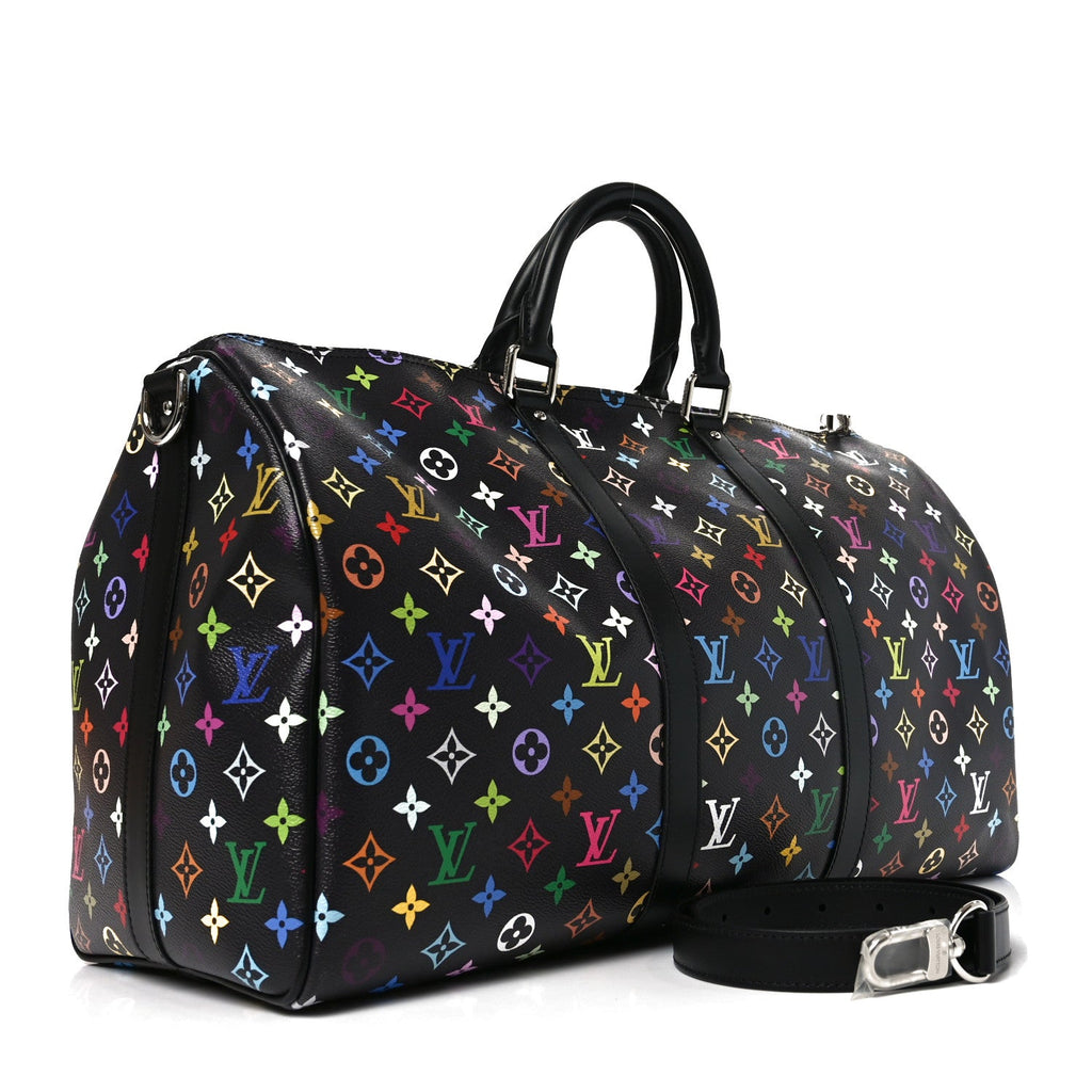 Louis Vuitton LV X TM Monogram Multicolor Keepall Bandouliere 50 Black