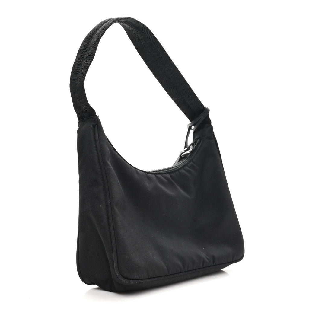 Prada Tessuto Nylon Mini Re-Edition 2000 Bag Black