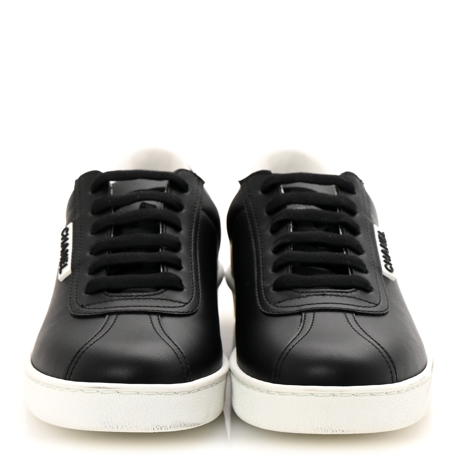 Calfskin CC Womens Sneakers 36 Black