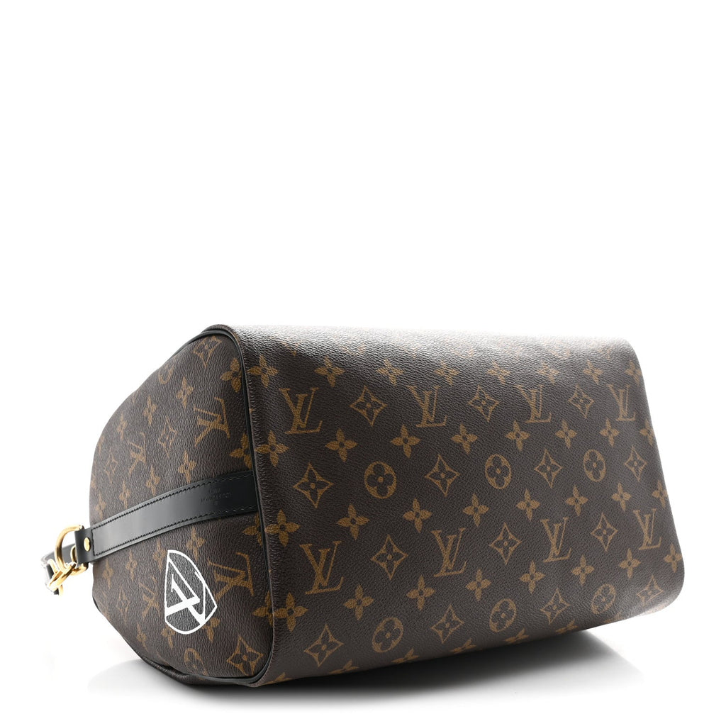Louis Vuitton Monogram My World Tour Speedy Bandouliere 30 Black