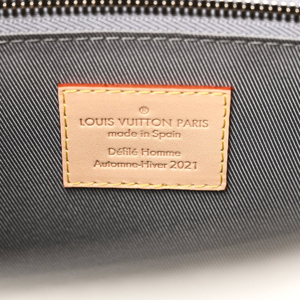 Louis Vuitton Monogram Mirror Sac Plat NM Silver