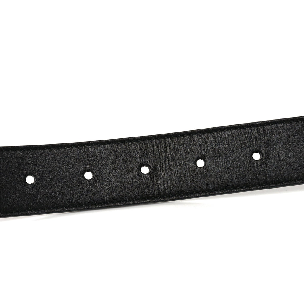 Gucci Calfskin Double G 30mm Belt 90 36 Black