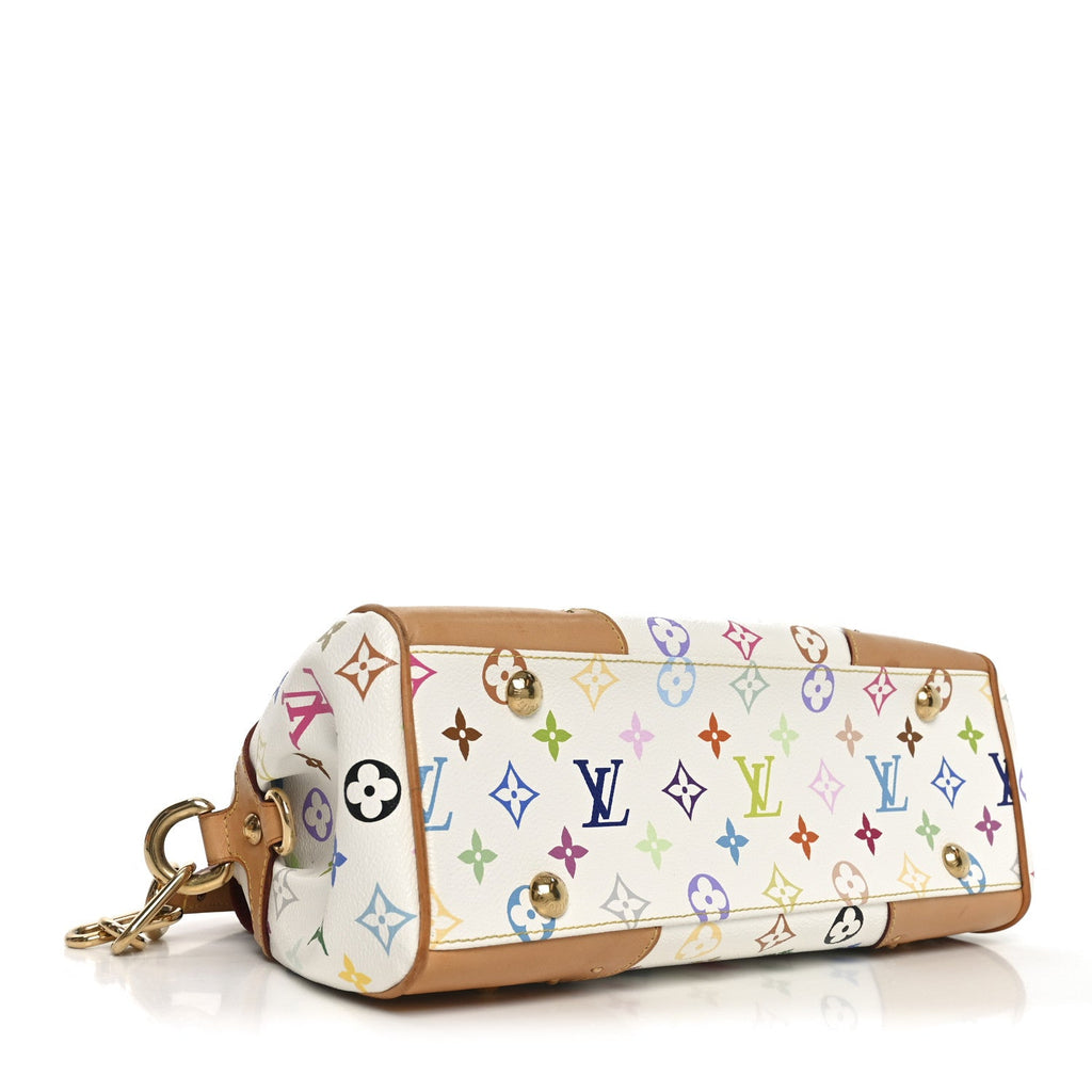 Louis Vuitton Monogram Multicolor Beverly MM White